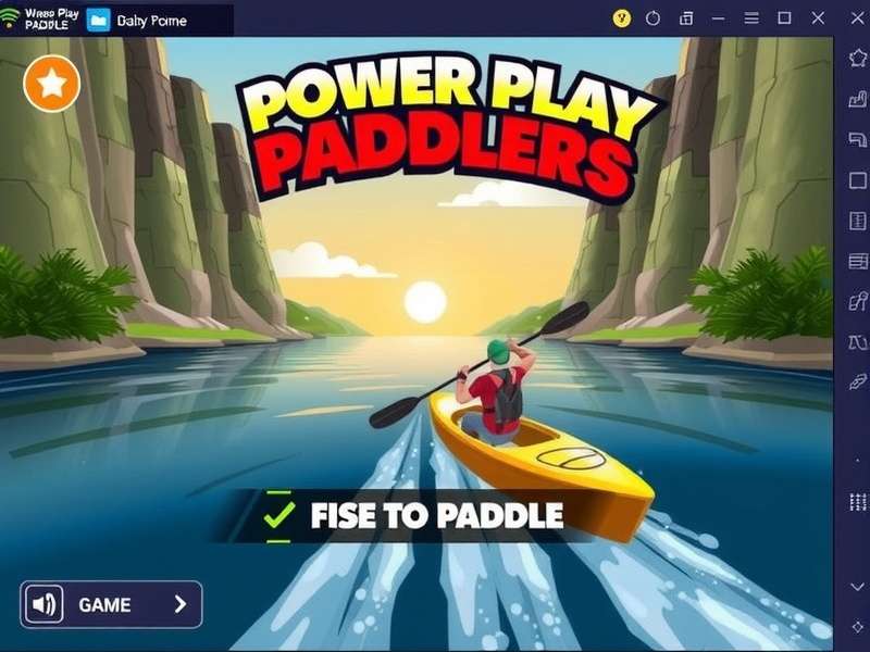 Power Play Paddlers Game Interface